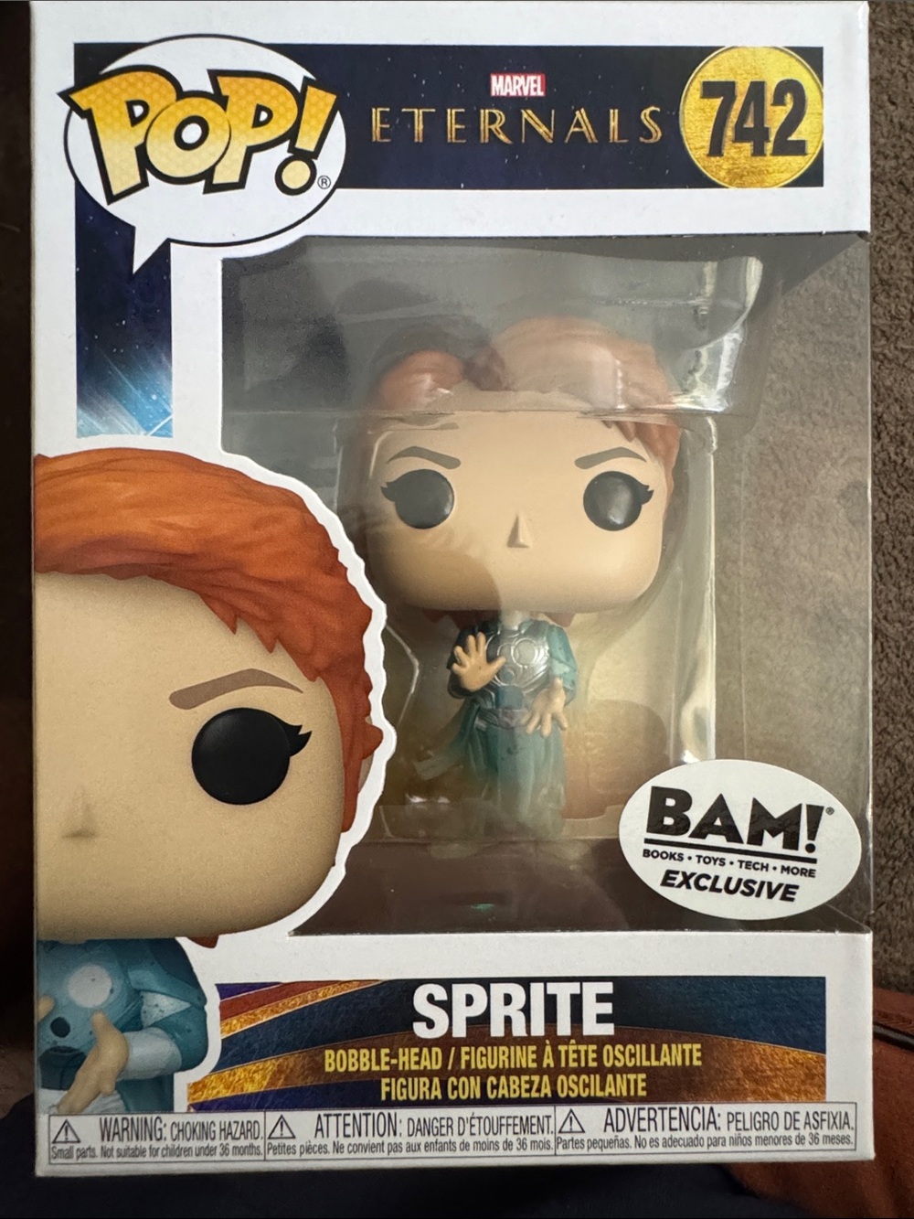 Funko Sprite Eternals Vinyl Figure with Teal Dress and Orange Hair